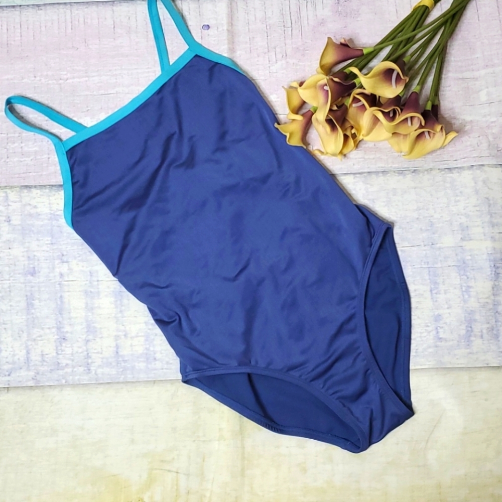 Syrokan One Piece Cut Out Back Swim Suit